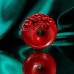 Cinnabar-(Zinober) Taşı Özel El Oyması Obje