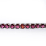 Garnet (Lal) Doğal Taş Gümüş Bileklik - Görsel 4