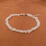 Herkimer Diamond (Elmas) Doğal Taş Gümüş Bileklik - Görsel 4