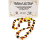 Sertifikalı Kehribar Bebek Kolye - Görsel 4