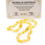 Sertifikalı Kehribar Bebek Kolye - Görsel 4