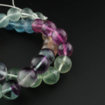 5A Kalite Rainbow Florit Doğal Taş Dizi (10mm) - Görsel 6