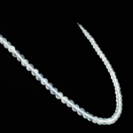 5A+ Kalite Ay Taşı Doğal Taş Gümüş (Gerdanlık) Kolye (6mm) - Görsel 6