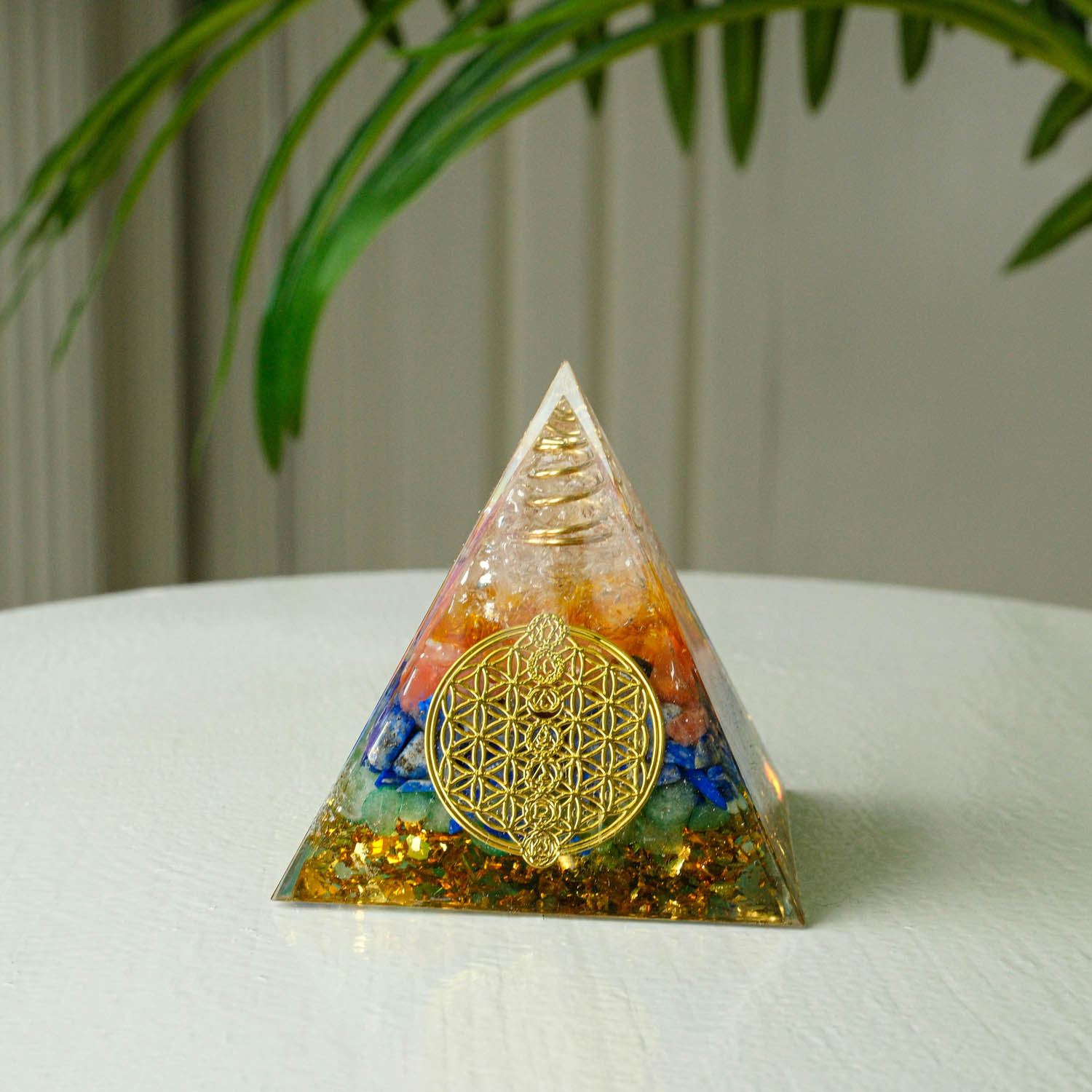 konya-dogal-tas-evi-cakra-dogal-tas-orgonit-yasam-cicegi-5x5cm Çakra Doğal Taş Orgonit (Yaşam Çiçeği) (5x5 cm) - Görsel 1