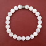 Pembe Kalsit Doğal Taş Bileklik (8mm) - Görsel 6