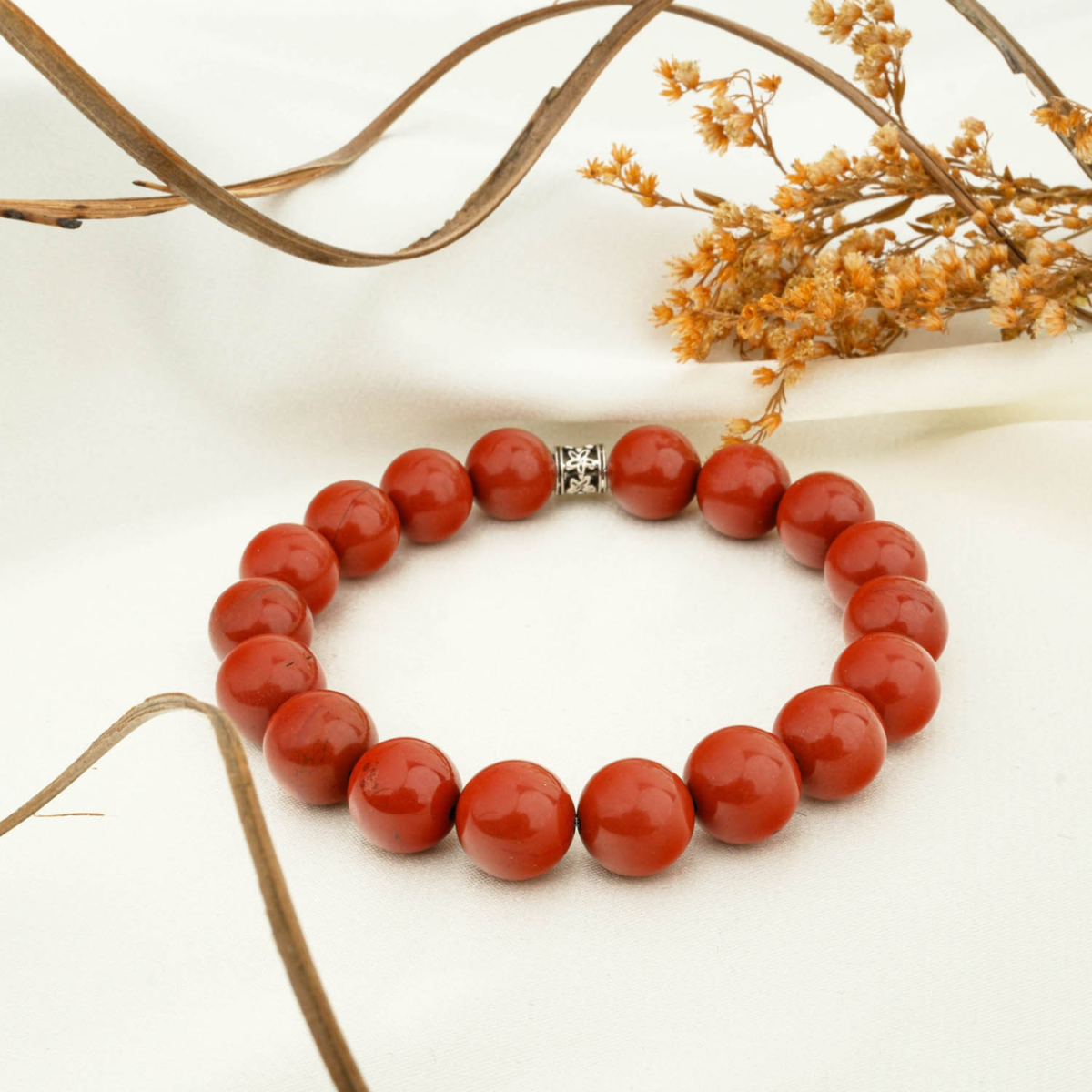 Kırmızı Jasper Doğal Taş Bileklik (10mm)