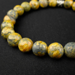 Bumblebee Jasper Doğal Taş Bileklik (8mm) - Görsel 6