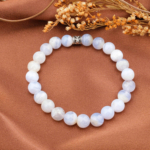 A Kalite Kalsedon Doğal Taş Bileklik (8mm)