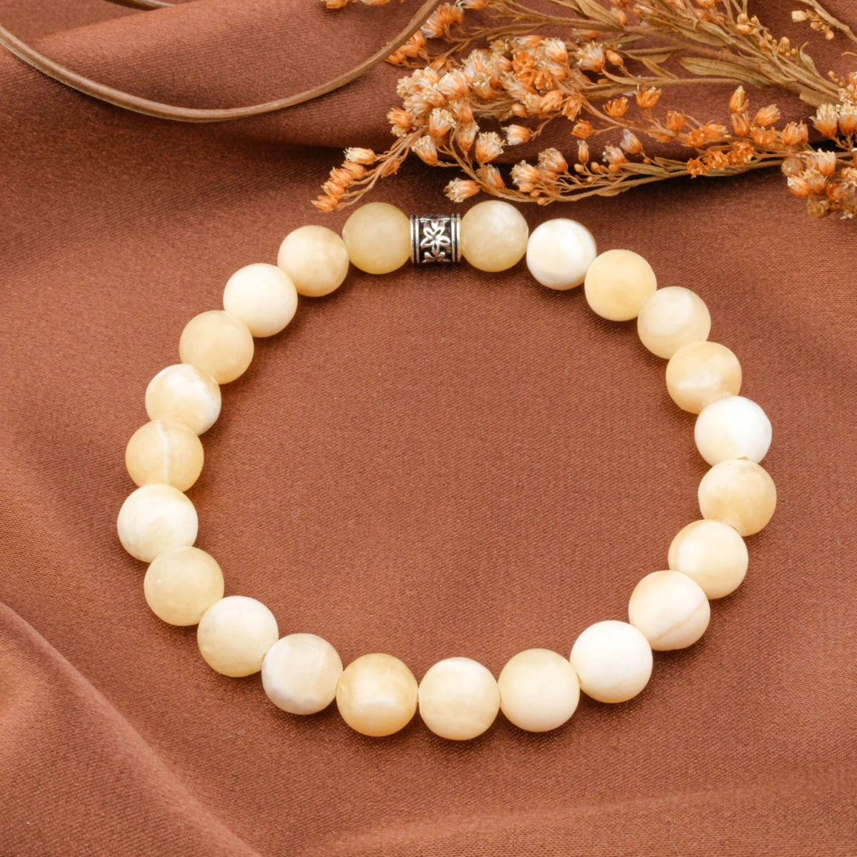 Aragonit Taşı Bileklik (8mm)