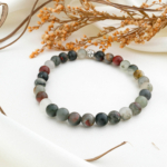 Kan Jasper Doğal Taş Bileklik (6mm)
