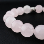 Madagaskar Pembe Kuvars Doğal Taş Bileklik (10mm) - Görsel 4