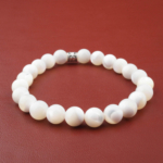 Sedef Doğal Taş Bileklik (8mm) - Görsel 5