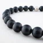 4A+Kalite Shungite (Şungit) Doğal Taş Bileklik (6mm) - Görsel 4