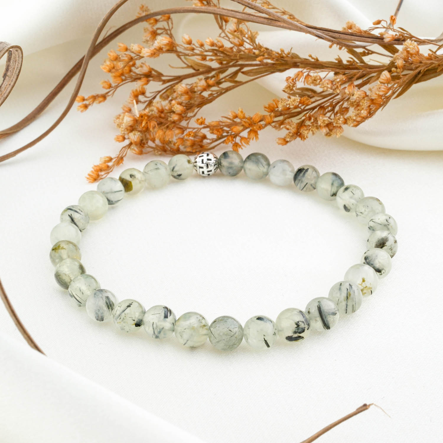 konya-dogal-tas-evi-dogal-tas-bileklik-50-0-1.jpg Prehnite Doğal Taş Bileklik (6mm) - Görsel 1