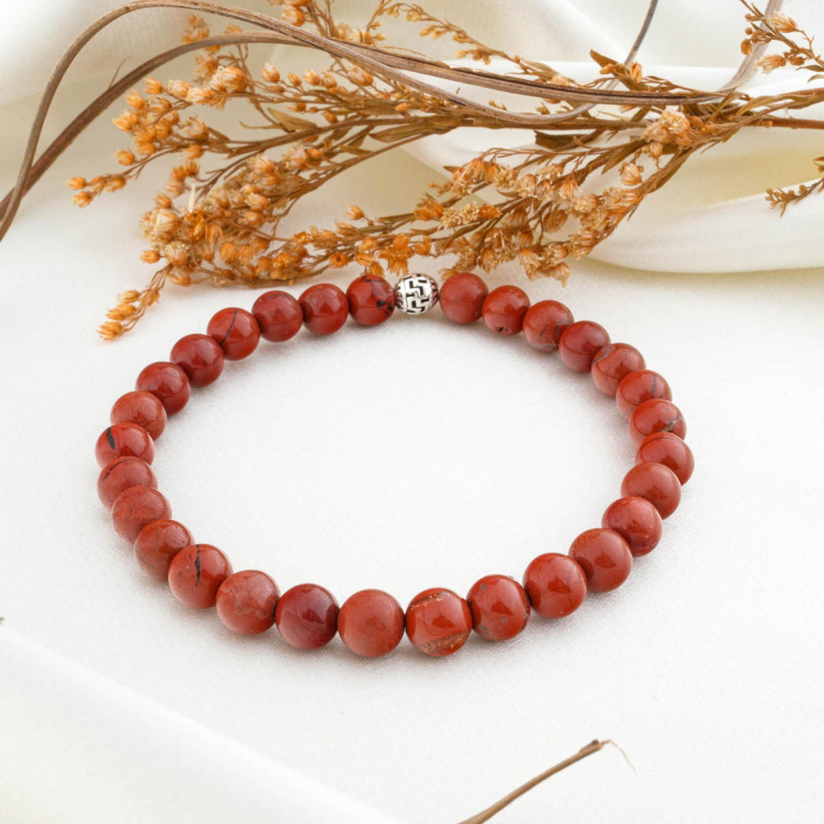 Kırmızı Jasper Doğal Taş Bileklik (6mm)