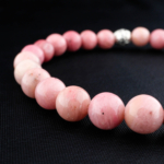 Pembe Rodonit Doğal Taş Bileklik (6mm) - Görsel 6