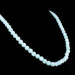 5A+ Kalite Hemimorfit Doğal Taş Gümüş (Gerdanlık) Kolye (6mm) - Görsel 6