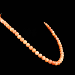 5A+ Kalite Portakal Kalsit Doğal Taş Gümüş (Gerdanlık) Kolye (6mm) - Görsel 6