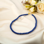5A+ Kalite Lapis Lazuli Doğal Taş Gümüş (Gerdanlık) Kolye (6mm)