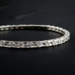 Swarovski Taşı 925 Ayar Gümüş Bileklik - Görsel 6