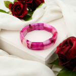 Madagaskar Pembe Akik Taşı Rolex Bileklik