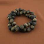 Özel Gold Mat Obsidyen Doğal Taş Dizi (8-9mm) - Görsel 5
