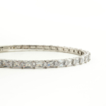 Swarovski Taşı 925 Ayar Gümüş Bileklik - Görsel 4