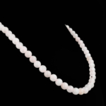 Pembe Kuvars Doğal Taş Gümüş (Gerdanlık) Kolye (6mm) - Görsel 6