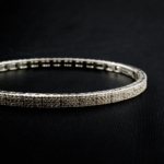 Swarovski Taşı 925 Ayar Gümüş Bileklik - Görsel 6