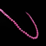 5A+ Kalite Faset Kesim Yakut Doğal Taş Gümüş (Gerdanlık) Kolye (6mm) - Görsel 6