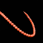 5A+ Kalite Yemen Akik Doğal Taş Gümüş (Gerdanlık) Kolye (7mm) - Görsel 6