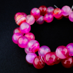 Pembe Akik Doğal Taş Dizi (8mm) - Görsel 5