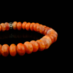 Ateş Akik Doğal Taş Rondel Bileklik (8mm) - Görsel 6