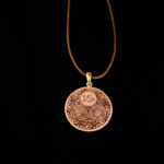 Koruma ve Dualı Bakır Gravür İşlemeli Kolye - Görsel 5