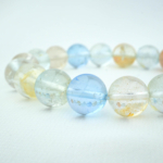 4A+ Kalite Multi Topaz Doğal Taş Bileklik (10-11mm) - Görsel 2