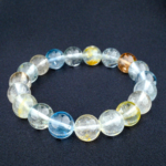 4A+ Kalite Multi Topaz Doğal Taş Bileklik (10-11mm) - Görsel 6
