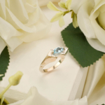 Blue Topaz Taşı 925 Ayar Gümüş Erkek / Kadın (Unisex) El İşçiliği Yüzük