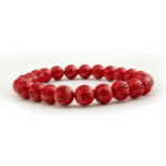 4A+Kalite Cinnabar-(Zinober) Taşı Özel Bileklik (8mm) - Görsel 4