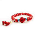 4A+Kalite Cinnabar-(Zinober) Taşı Özel Bileklik (8mm) - Görsel 3
