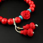 4A+Kalite Cinnabar-(Zinober) Taşı Özel Bileklik (8mm) - Görsel 6