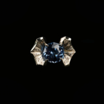 Blue Topaz Taşı 925 Ayar Gümüş Erkek / Kadın (Unisex) El İşçiliği Yüzük - Görsel 3