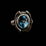 Blue Topaz Taşı 925 Ayar Gümüş Erkek / Kadın (Unisex) El İşçiliği Yüzük - Görsel 3