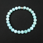 5A+Kalite Larimar Doğal Taş Bileklik (7-8mm) - Görsel 5