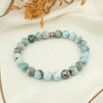 2A+Kalite Larimar Doğal Taş Bileklik (8mm)