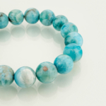5A Kalite Larimar Doğal Taş Bileklik (11-12mm) - Görsel 3