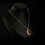 Zültanit Taşlı 925 Ayar Gümüş Rose Kaplama Bayan Set - Görsel 10
