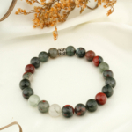 Kan Jasper Doğal Taş Bileklik (8mm)