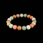 6A+ Alashan Agate Taşı Bileklik (10-11mm) - Görsel 5