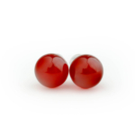 Lal (Garnet) Doğal Taş Gümüş Küpe - Görsel 2
