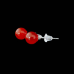 Lal (Garnet) Doğal Taş Gümüş Küpe - Görsel 5